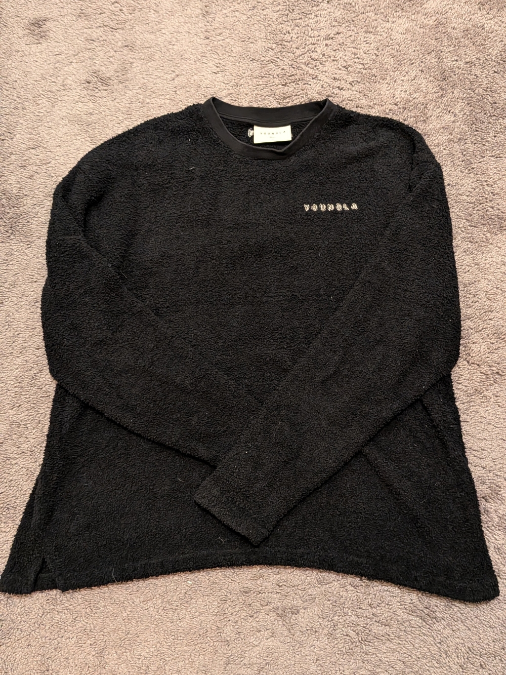 YoungLA 817 Long sleeve Cozy Tee (Black)
